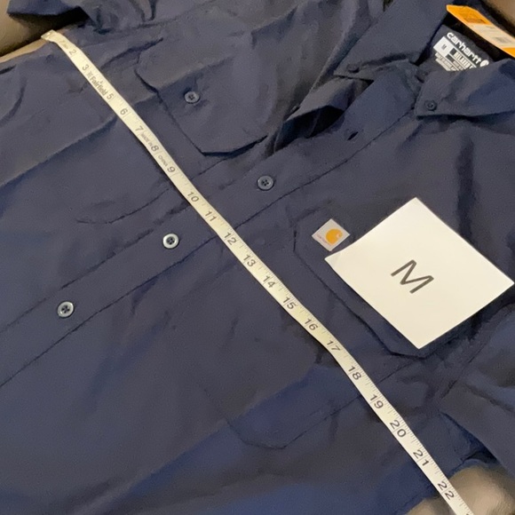 CARHARTT FORCE® RELAXED FIT LIGHTWEIGHT SHORT-SLEEVE SHIRT navy - Picture 7 of 7